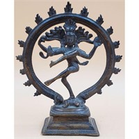 Vintage Bronze Dancing Shiva Nataraja Sculpture