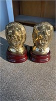 Pair of Brass Lion Bookends