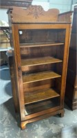 Oak Single Door Bookcase