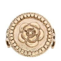 Chanel CC Camellia Ring 5 Gold