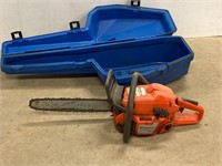 Husqvarna chainsaw. Works. With case