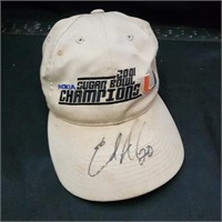 Baseball cap signed by Ed Reed #20