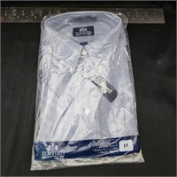 Stafford Short Sleeve Oxford LIGHT BLUE (Size 18)