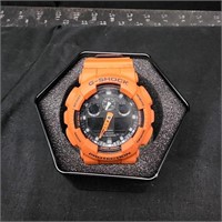 Casio G-Shock GA-100 Military Orange Men's Watch