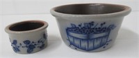 Blueberry vine bowls. Largest measures: 3.5" H x