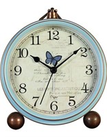 ($23) JUSTUP Table Clock, Vintage Non-Ticking