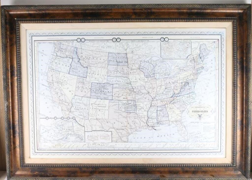 Large Reproduction US Map