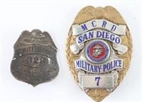 Collection of 2 Vintage Badges