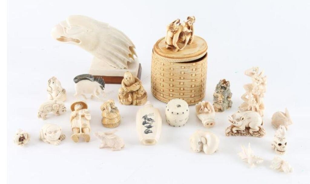 PRE-BAN Antique Ivory Miniatures