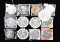 Lot of 13 Silver Dollars