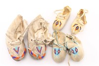 Collection of 3 Pairs of Moccasins