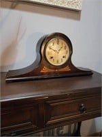 1930's New Haven Tambour Mantle Clock Mahogany