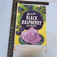1960's Blackberry Ice-Cream Poster