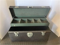 Vintage Metal Fishing Tackle Box