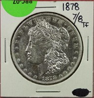 1878 7/8 TF Morgan Dollar UNC Cleaned