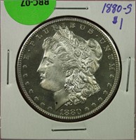 1880-S Morgan Dollar BU Cleaned