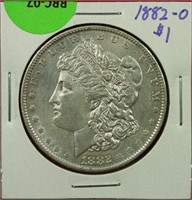 1882-O Morgan Dollar BU Cleaned