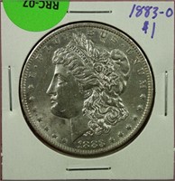 1883-O Morgan Dollar BU Cleaned