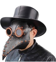NECHARI Plague Doctor Crow Mask, Steampunk Long