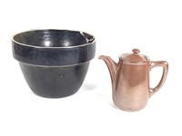 Bauscher Weiden Teapot & Stoneware Bowl