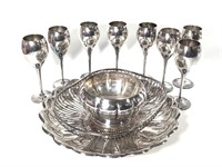 Silverplated Decorative Bowls & Goblets - Italian+