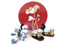 Asian Style Ceramics & Decorative Plate