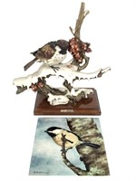Giuseppe Armani 1982 Sparrow Figure & Tile
