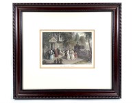 Framed Etching Print by Augustus Fox
