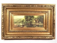 Ornate Gilt Framed Landscape Scene Print