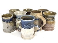 Handmade Stoneware Pottery Mugs
