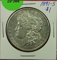 1891-S Morgan Dollar UNC