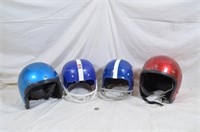 (2) Motorcycle Helmets & (2) Bronco Plastic