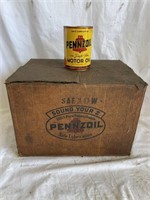Case of Pennzoil Oil Cans