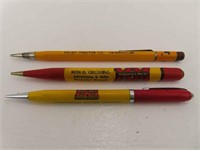 Minneapolis Moline and Cat Mechanical Pencils