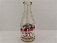 United Dairies Milk Bottle McPherson KS