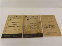 McCormick IH Planter and Lister Planter Manuals