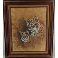 Signed Diane Conn Pastel On Board "Proud Mama"