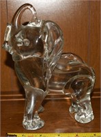 Vtg Blown Art Glass Elephant Figure 6" Long