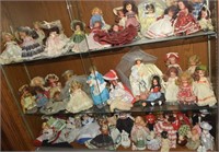 Cabinet Contents: Vintage Doll Collection +