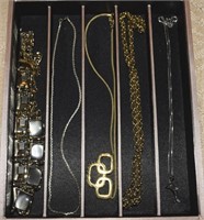 (5) Necklaces Lot: Sterling Dolphin, 925 Chain+