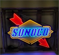 Sunoco Arrow Neon Gas Sign