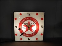 Texaco Motor Oil Clock Made By Pam