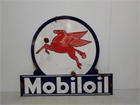 Mobile Oil, Pegasus Single-Sided Sign