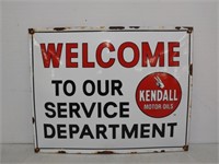 SSP , Kendall Motor Oil Sign " Convex"