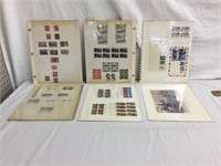 Mics pages of stamps