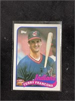 TOPPS 1989 TERRY FRANCONA