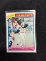 TOPPS 1980 WILLIE MCCOVEY HIGHLIGHTS