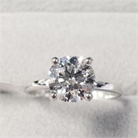 14K White Gold Lab Grown Diamond Ring,$9195