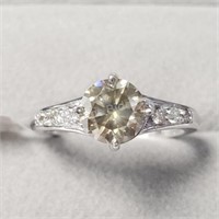 14K White Gold Diamond Ring,  $8215