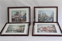 Set of Four Paris Framed Art Prints
